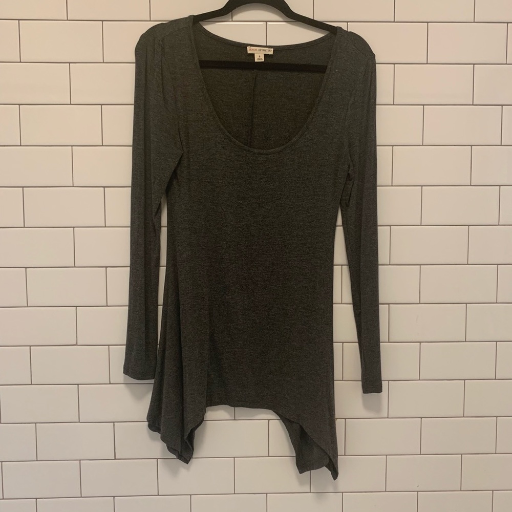 Dark gray tunic. No tags, but never worn